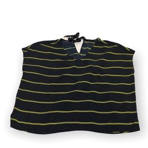 Tommy Hilfiger Short Sleeve Striped Blouse Women’s Size XL